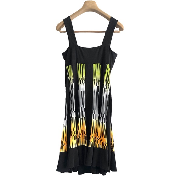 πSZ 10β’FRANK LYMAN DESIGN SLEEVELESS A-LINE FLOWY SWING MIDI DRESSπ - Picture 7 of 8